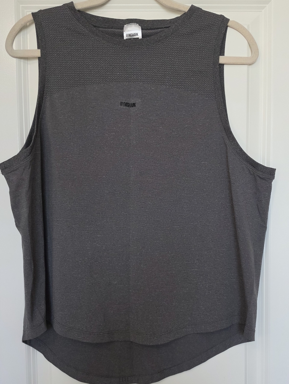 Gymshark Women's Muscle Tee in Charcoal Gray XL